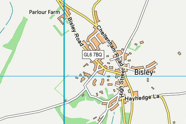 GL6 7BQ map - OS VectorMap District (Ordnance Survey)