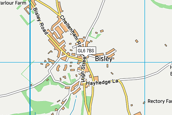 GL6 7BS map - OS VectorMap District (Ordnance Survey)