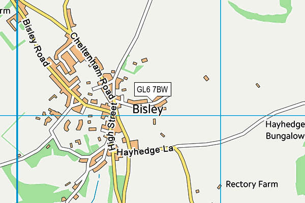 GL6 7BW map - OS VectorMap District (Ordnance Survey)