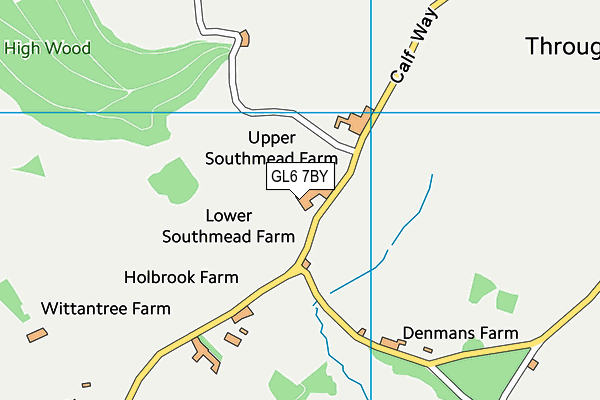 GL6 7BY map - OS VectorMap District (Ordnance Survey)