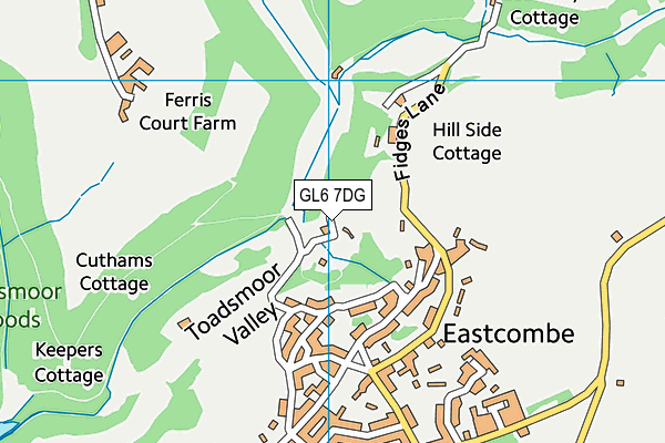 GL6 7DG map - OS VectorMap District (Ordnance Survey)