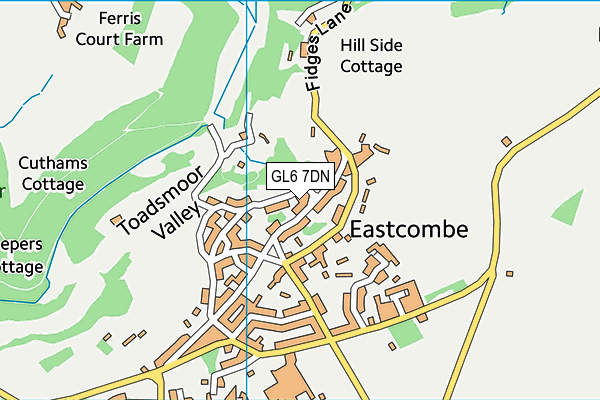 GL6 7DN map - OS VectorMap District (Ordnance Survey)