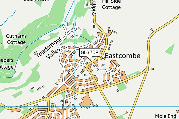 GL6 7DP map - OS VectorMap District (Ordnance Survey)