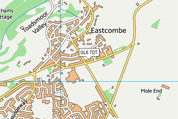 GL6 7DT map - OS VectorMap District (Ordnance Survey)