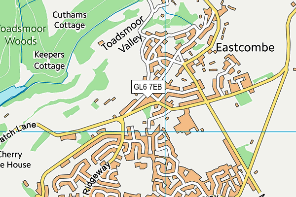 GL6 7EB map - OS VectorMap District (Ordnance Survey)