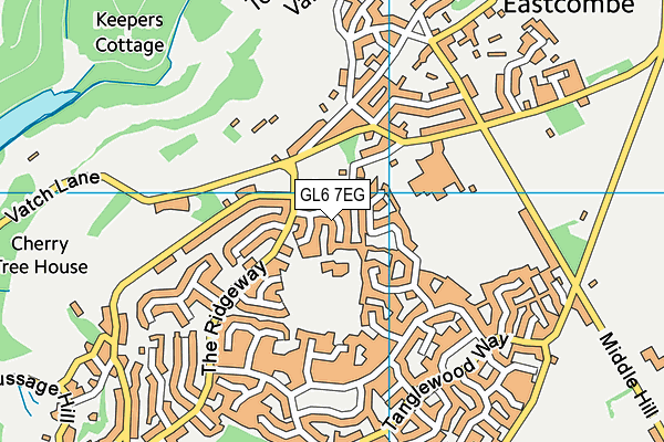 GL6 7EG map - OS VectorMap District (Ordnance Survey)
