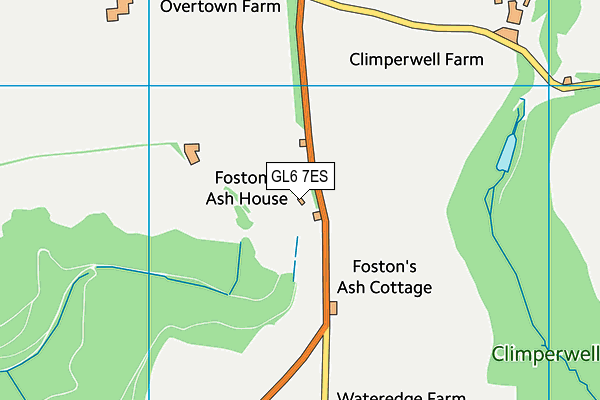 GL6 7ES map - OS VectorMap District (Ordnance Survey)