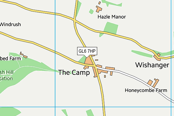 GL6 7HP map - OS VectorMap District (Ordnance Survey)