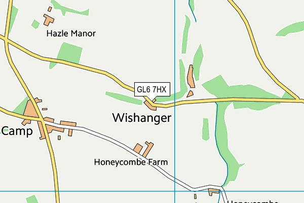 GL6 7HX map - OS VectorMap District (Ordnance Survey)