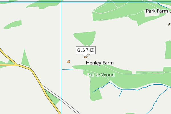 GL6 7HZ map - OS VectorMap District (Ordnance Survey)