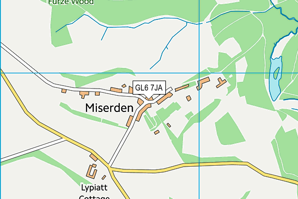 Miserden Church of England Primary School map (GL6 7JA) - OS VectorMap District (Ordnance Survey)