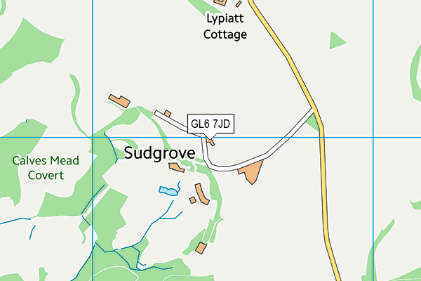 GL6 7JD map - OS VectorMap District (Ordnance Survey)