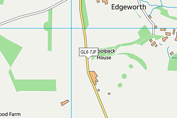 Edgeworth Polo Club map (GL6 7JF) - OS VectorMap District (Ordnance Survey)