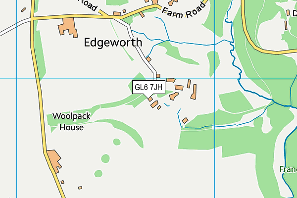 GL6 7JH map - OS VectorMap District (Ordnance Survey)