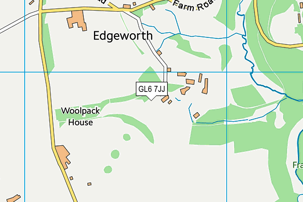 GL6 7JJ map - OS VectorMap District (Ordnance Survey)