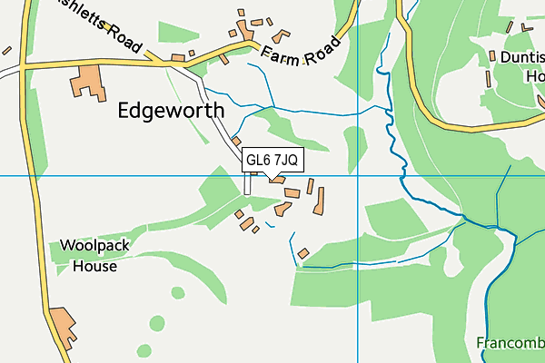 GL6 7JQ map - OS VectorMap District (Ordnance Survey)