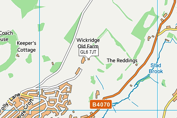 GL6 7JT map - OS VectorMap District (Ordnance Survey)