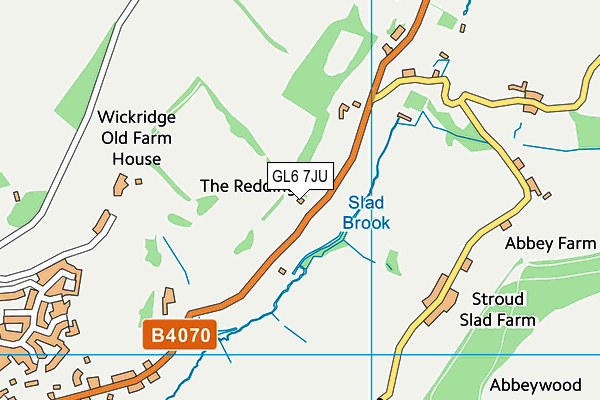 GL6 7JU map - OS VectorMap District (Ordnance Survey)