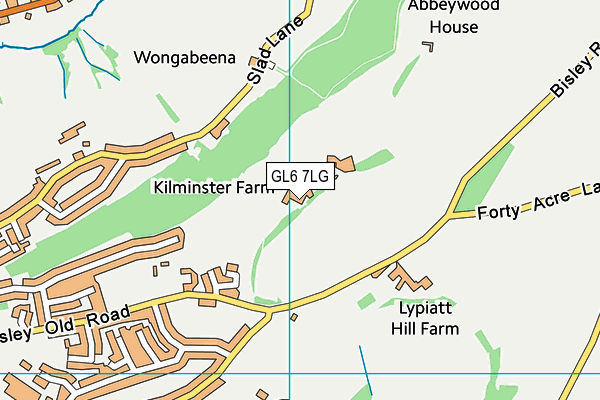 GL6 7LG map - OS VectorMap District (Ordnance Survey)