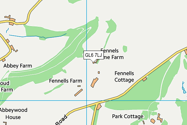 GL6 7LJ map - OS VectorMap District (Ordnance Survey)