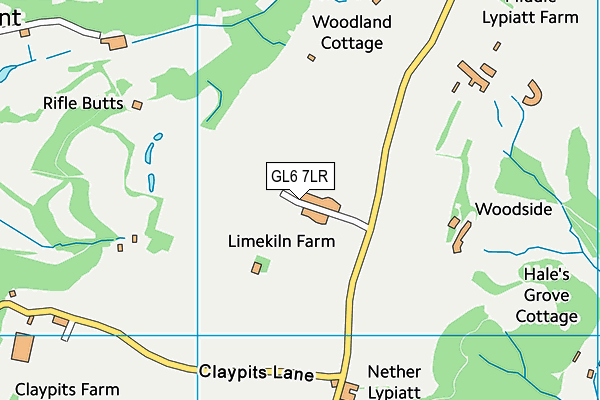 GL6 7LR map - OS VectorMap District (Ordnance Survey)