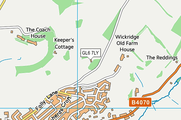 GL6 7LY map - OS VectorMap District (Ordnance Survey)