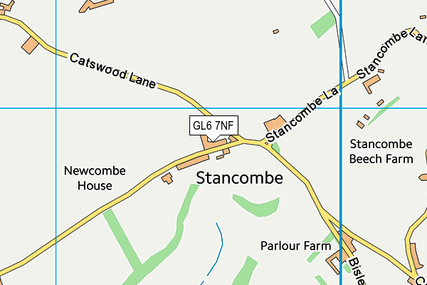 GL6 7NF map - OS VectorMap District (Ordnance Survey)