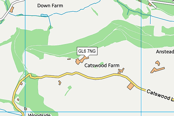 GL6 7NG map - OS VectorMap District (Ordnance Survey)