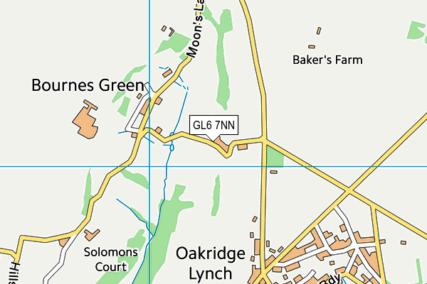 GL6 7NN map - OS VectorMap District (Ordnance Survey)