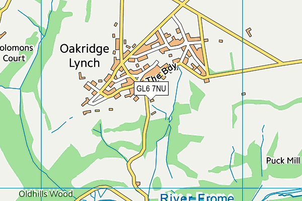 GL6 7NU map - OS VectorMap District (Ordnance Survey)