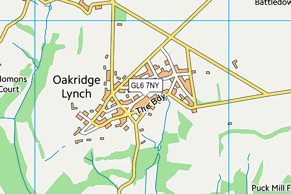 GL6 7NY map - OS VectorMap District (Ordnance Survey)