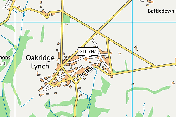 GL6 7NZ map - OS VectorMap District (Ordnance Survey)