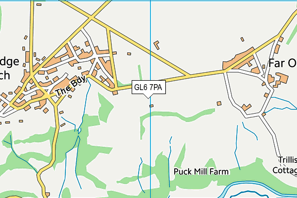 GL6 7PA map - OS VectorMap District (Ordnance Survey)