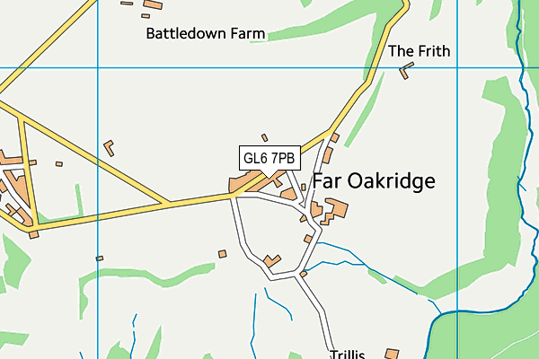 GL6 7PB map - OS VectorMap District (Ordnance Survey)