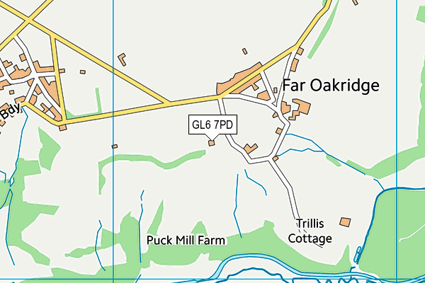 GL6 7PD map - OS VectorMap District (Ordnance Survey)