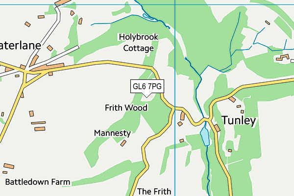 GL6 7PG map - OS VectorMap District (Ordnance Survey)