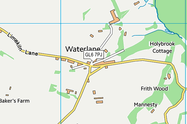 GL6 7PJ map - OS VectorMap District (Ordnance Survey)