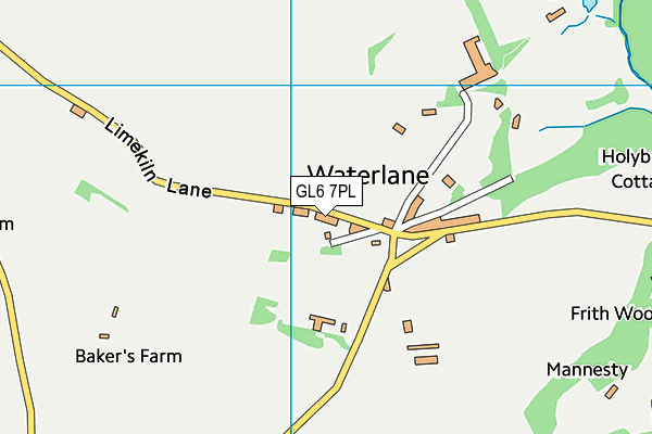 GL6 7PL map - OS VectorMap District (Ordnance Survey)