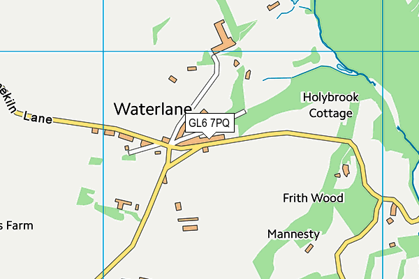 GL6 7PQ map - OS VectorMap District (Ordnance Survey)