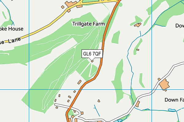 GL6 7QF map - OS VectorMap District (Ordnance Survey)