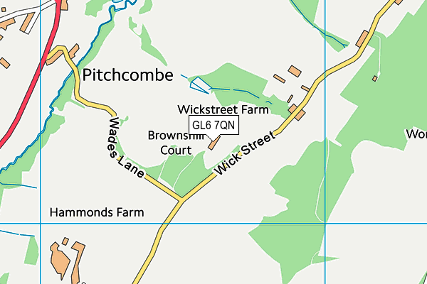 GL6 7QN map - OS VectorMap District (Ordnance Survey)