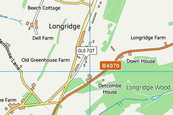 GL6 7QT map - OS VectorMap District (Ordnance Survey)