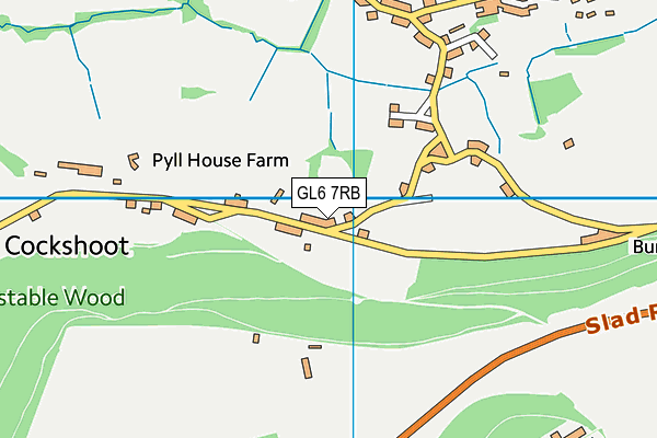 GL6 7RB map - OS VectorMap District (Ordnance Survey)