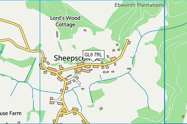 Sheepscombe Primary School map (GL6 7RL) - OS VectorMap District (Ordnance Survey)