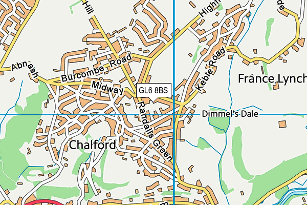 GL6 8BS map - OS VectorMap District (Ordnance Survey)