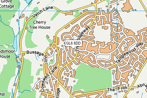 GL6 8DD map - OS VectorMap District (Ordnance Survey)