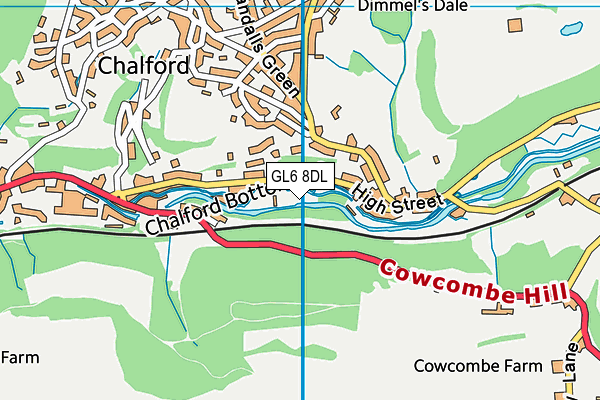 GL6 8DL map - OS VectorMap District (Ordnance Survey)