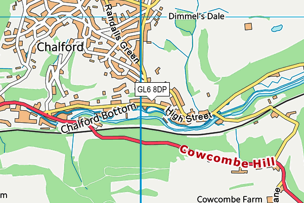 GL6 8DP map - OS VectorMap District (Ordnance Survey)