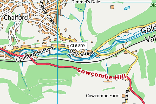 GL6 8DY map - OS VectorMap District (Ordnance Survey)