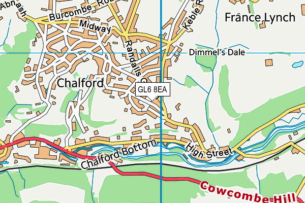 GL6 8EA map - OS VectorMap District (Ordnance Survey)